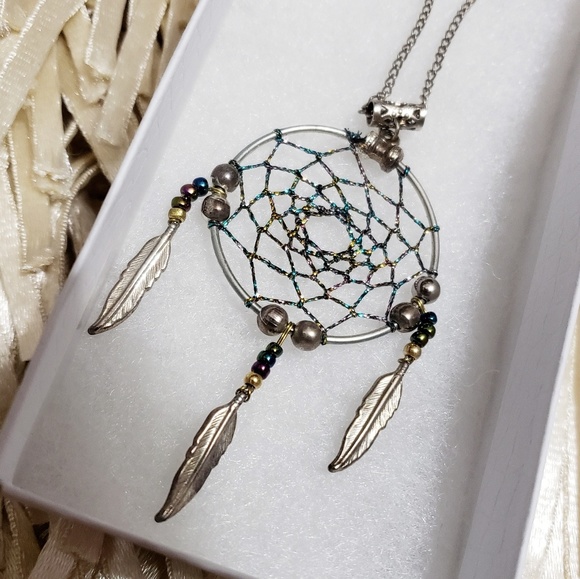 Jewelry - Multicolor Dream Catcher Necklace*Silver*